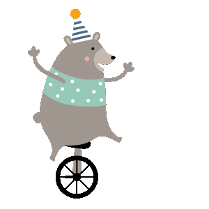 Happy Birthday Circus Sticker by Tutete