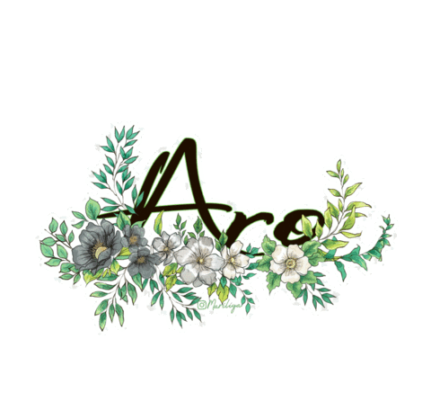 Flowers Text Sticker