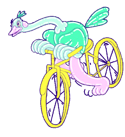 Bike Bicycle Sticker by YK Animation Studio