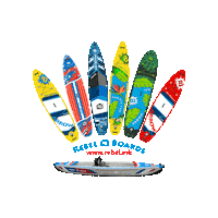 Kayaking Stand Up Paddle Sticker by Rebel Boards