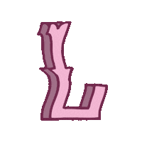 Pink Typography Sticker by Depraved Cave