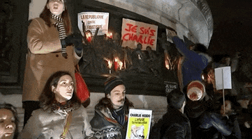 protests charlie hebdo je suis charlie GIF