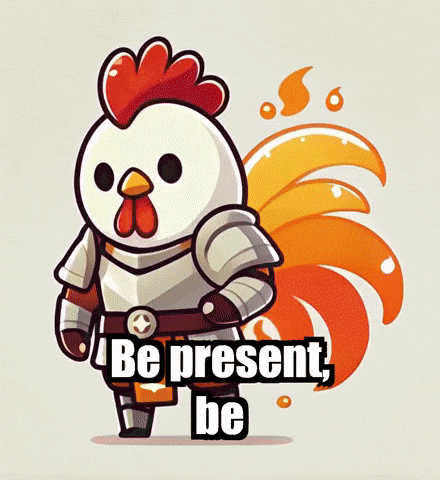 Mindfulness Be Present GIF by Zorooster