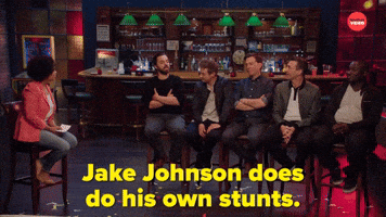 Jake Johnson Does His Own Stunts