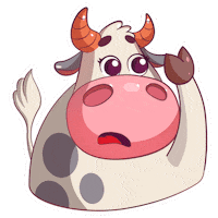 Cow Facepalm Sticker by Township