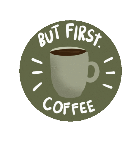 Good Morning Coffee Sticker by Demic
