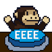Excited Pixel Sticker by Smolverse
