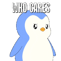 Over It Whatever Sticker by Pudgy Penguins