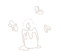 Animation Candle Sticker by Christi Lee