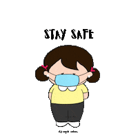 PranjaliArtavia mask coronavirus staysafe pranjaliartavia Sticker