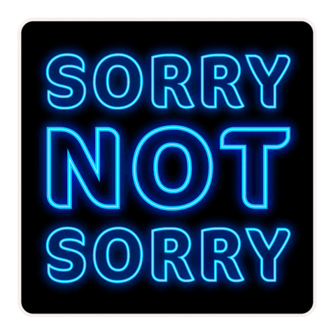 Hungry Sorry Not Sorry Sticker by FibreOne
