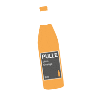 trinkpulle orange pulle trinkpulle Sticker