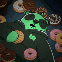 Panda Donut GIF by SuperVerse