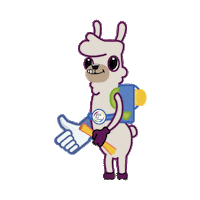 Peru Llama Sticker by Y Tú Qué Planes