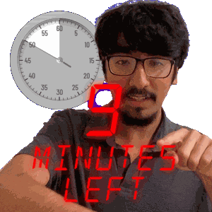 9 Minutes Sticker