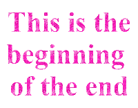 The End Glitter Sticker by Database數據