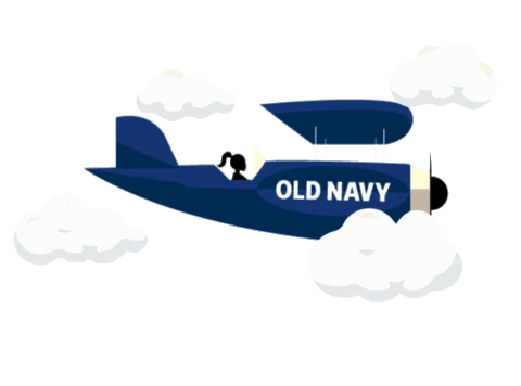 airplane oldnavyplane Sticker by Old Navy