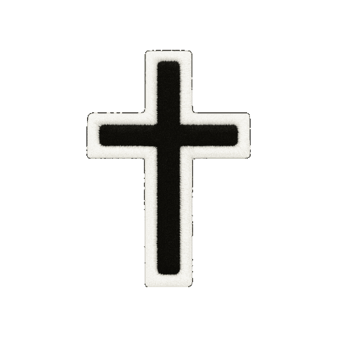 Cross Embroidery Sticker by Customnumbered