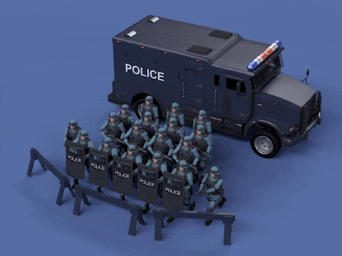 Police Protest GIF by michaelmarczewski