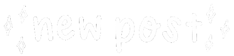 New Post Words Sticker
