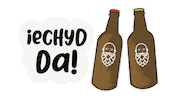 Beer Cheers Sticker by Bragdy Cybi
