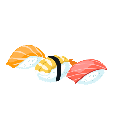 sushi eat Sticker by Ikibana
