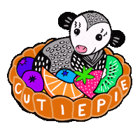 Orange Love Sticker
