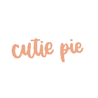 Typography Cutie Sticker