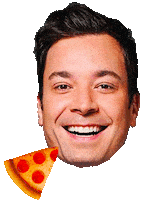 Jimmy Fallon Smile Sticker by Anne Horel