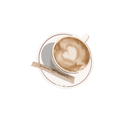 katiesketchart giphyupload coffee cappuccino lovecoffe Sticker