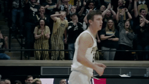 Excited Purdue Basketball GIF by Purdue Sports