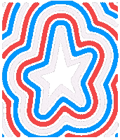 4Th Of July Star Sticker by longhollow