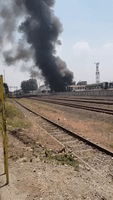 Several Train Cars Burned in Indonesia Station Fire