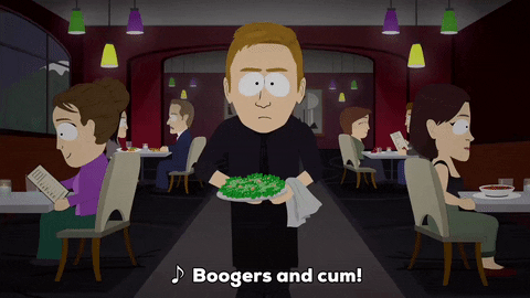 salad waiter GIF by South Park 