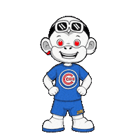 Chicago Cubs Smile Sticker by Zhot