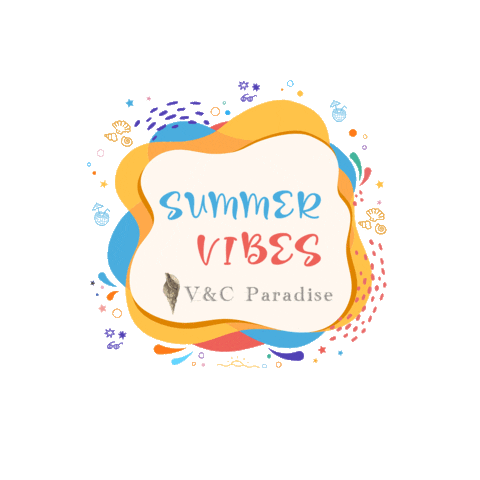 Summer Beach Sticker by V&Cparadise