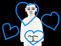 Blue Hearts Love GIF by Barbara Pozzi