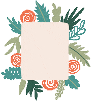 Text Flowers Sticker