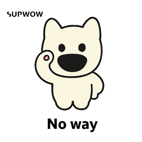 No Way Dog GIF by SUPWOW