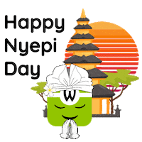 Happy Nyepi Sticker by Wakuliner