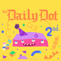 happy birthday art GIF by Cindy Suen