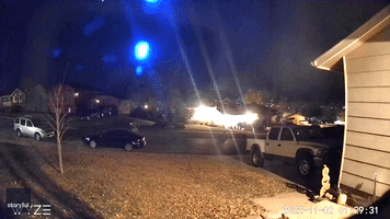 Security Camera Captures Massive Fireball Flashing Over Rapid City, South Dakota