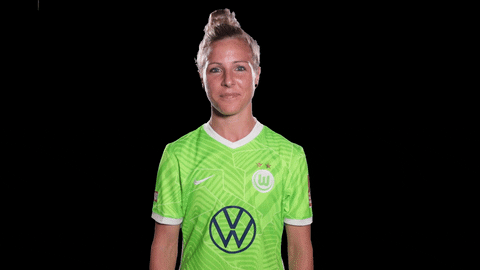 Svenja Huth Reaction GIF by VfL Wolfsburg