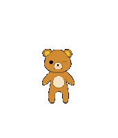 teddy bear wink Sticker