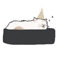 Sleepy Cat Sticker