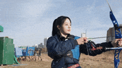 K Pop Archery GIF