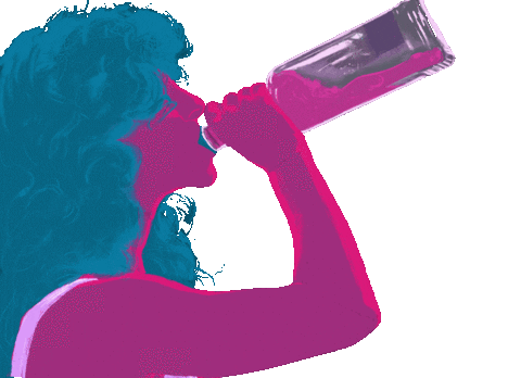 RaulAllen giphyupload drink woman drinking Sticker