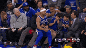 Hanging Out Philadelphia 76Ers GIF by NBA