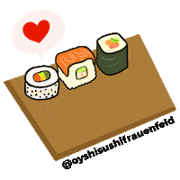 Dinner Sushi Sticker by oyshisushifrauenfeld