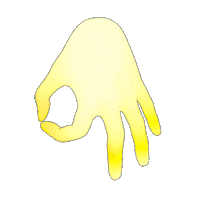 Blinking The Hand Sticker